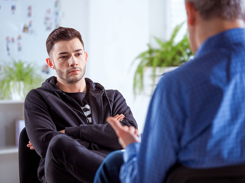 young client meeting with advisor