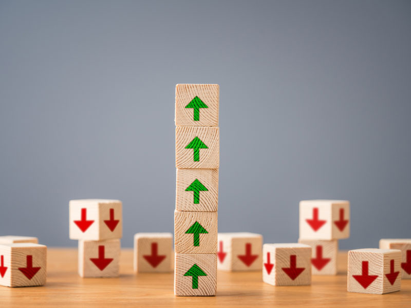 up and down arrows
