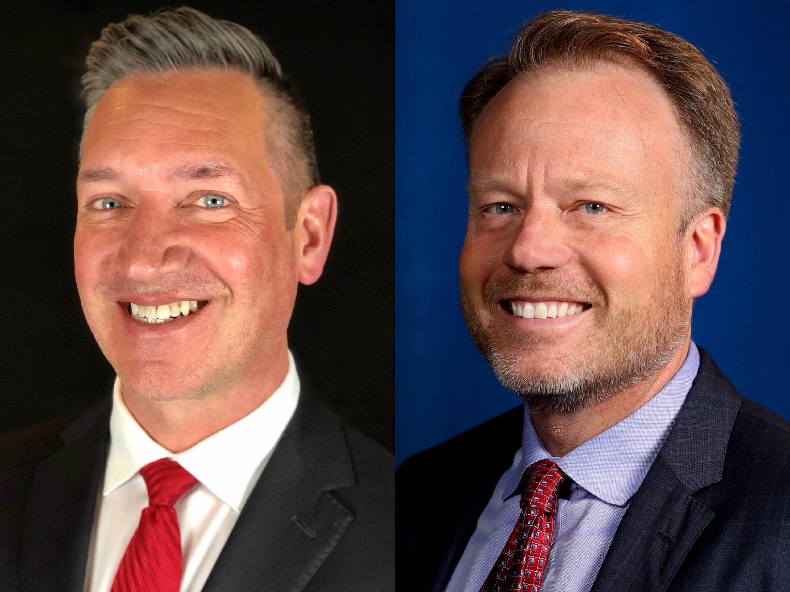 Headshot of Dan Sims and Michael Finke