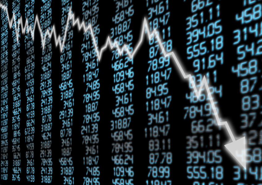 Stock market down