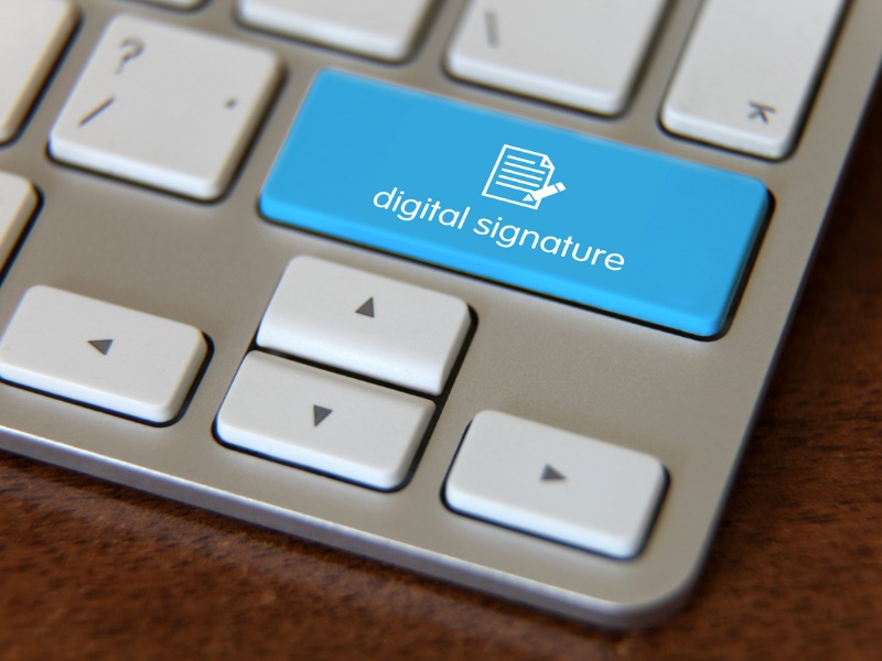 Digital signature document