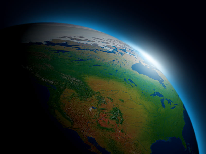 Earth in space