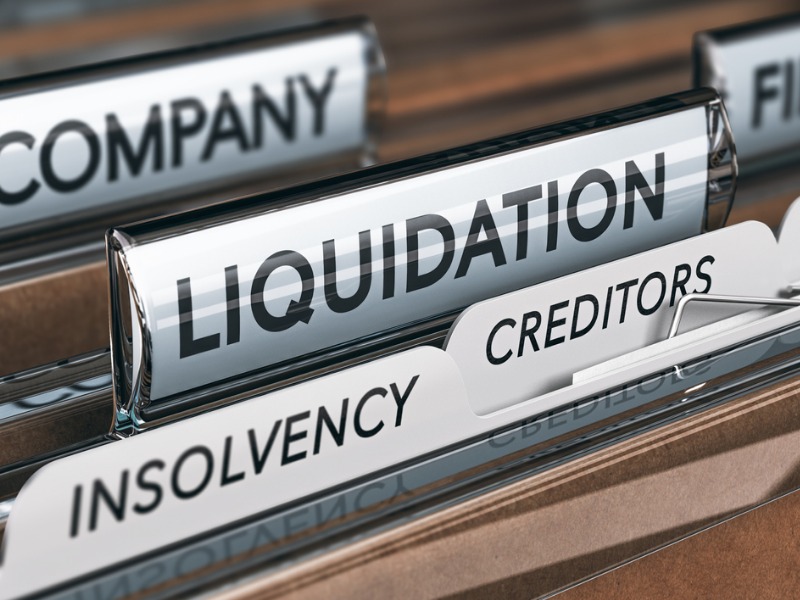 Company Insolvency And Liquidation stock photo