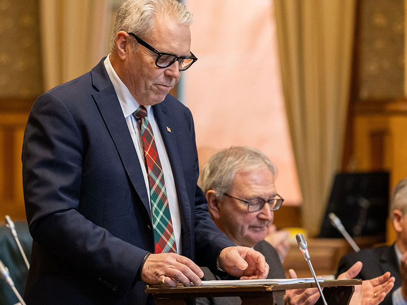 Finance and Treasury Board Minister Ernie Steeves tabled today the 2023-24 budget