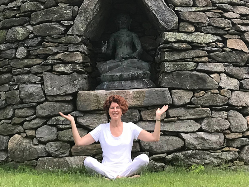 Mary Hagerman at a meditation retreat
