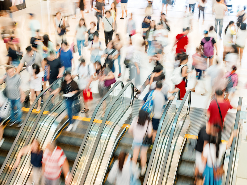 Busy mall