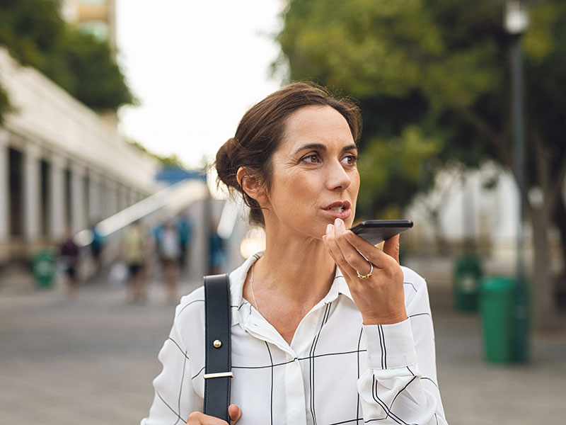 woman talking on the phone