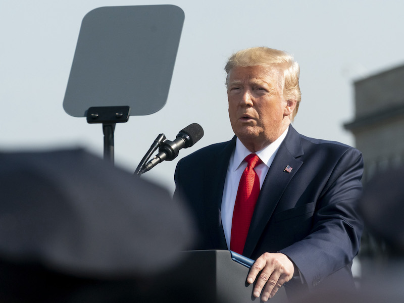 Trump podium