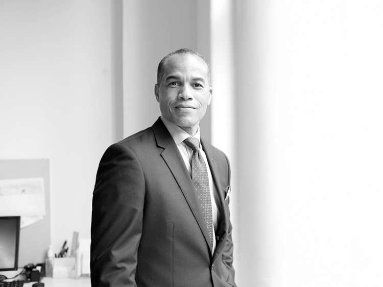 Portrait of confident businessman in office