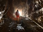 Miner underground