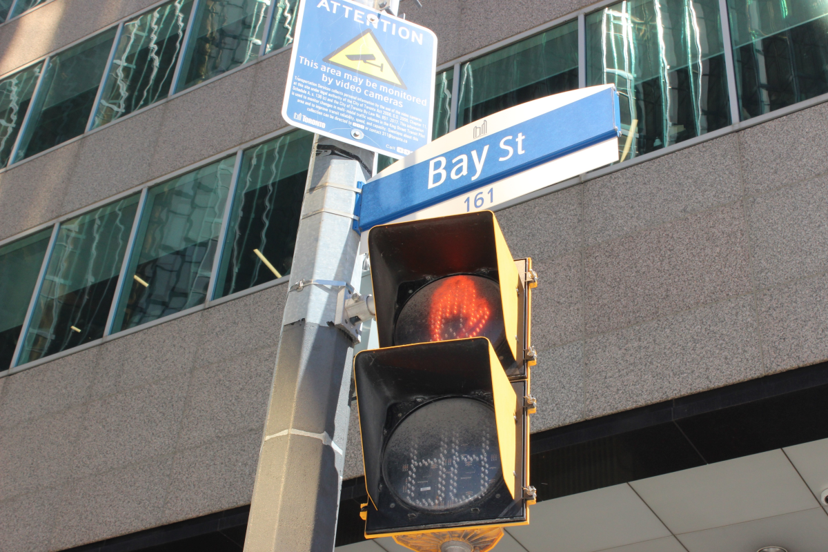 Bay St. sign