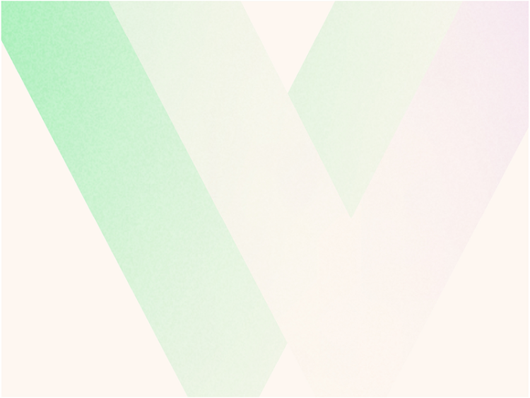Abstract soft-gradient diagonal shapes in pastel green and pink.