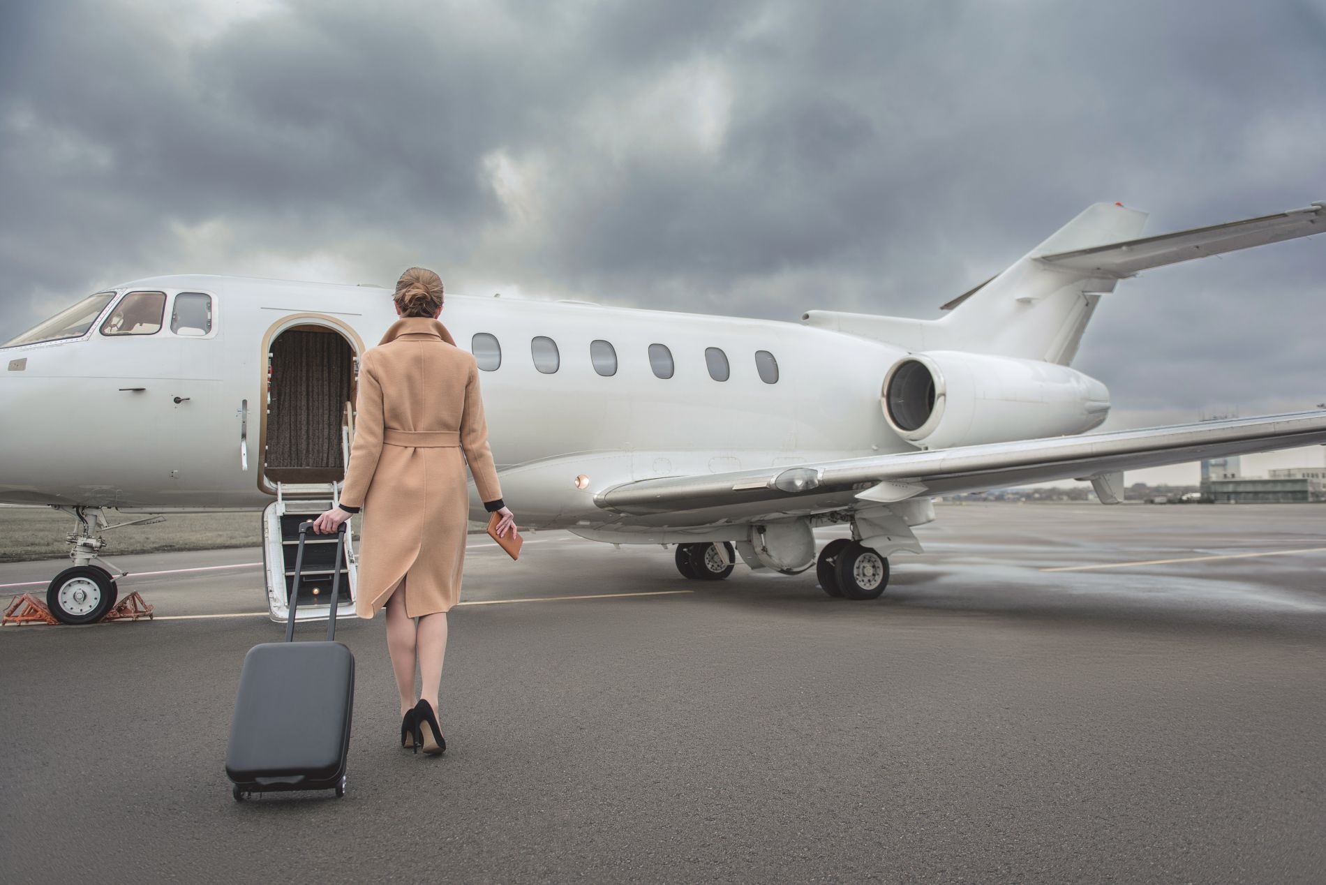 Luxury travel, private jet